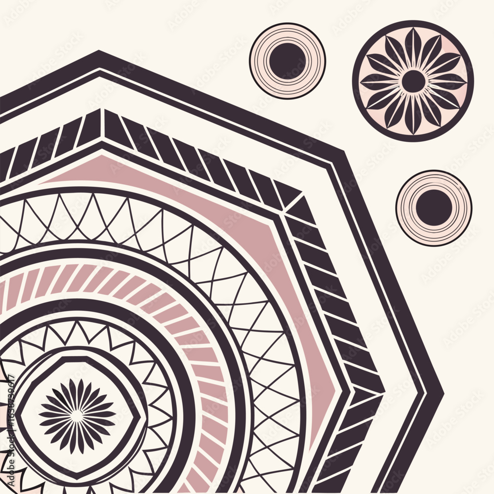 Poster a versatile collection of 18 unique modern geometric ornaments and decorative elements perfect for a