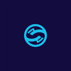 Obraz premium Abstract Letter O S Logo Icon Ideas