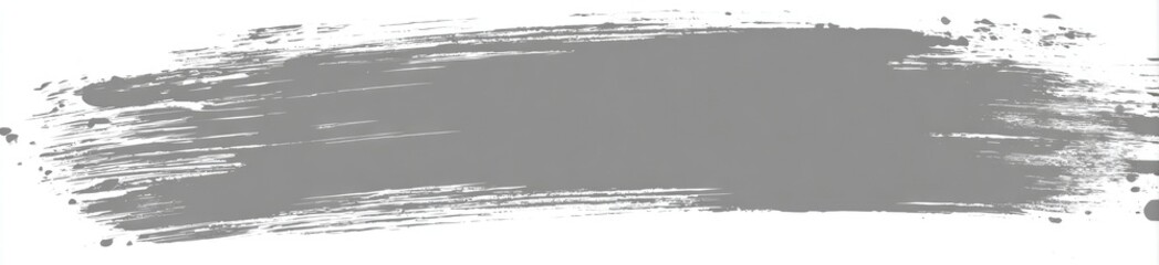 Horizontal gray paint stroke