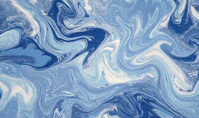 Obraz premium Abstract swirls of light and deep blues