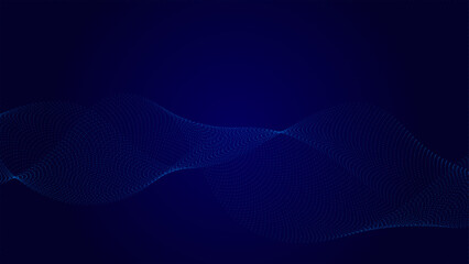 Abstract light blue halftone undulate net background. Abstract air flowing particle wallpaper. network technology background. Modern digital datum and science concept. vector illustration