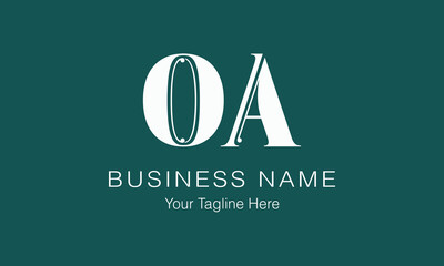 OA O oa initial logo | initial based abstract modern minimal creative logo, vector template image. luxury logotype logo, real estate homie logo. typography logo. initials logo