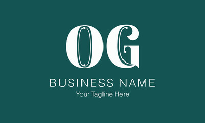 OG O og initial logo | initial based abstract modern minimal creative logo, vector template image. luxury logotype logo, real estate homie logo. typography logo. initials logo
