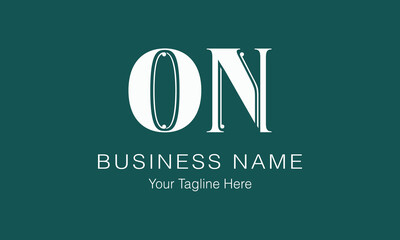 ON O on initial logo | initial based abstract modern minimal creative logo, vector template image. luxury logotype logo, real estate homie logo. typography logo. initials logo