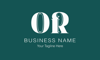 OR O or initial logo | initial based abstract modern minimal creative logo, vector template image. luxury logotype logo, real estate homie logo. typography logo. initials logo