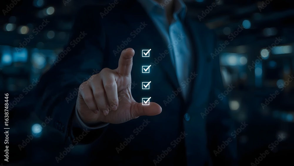 Poster document management system, dms. assessment form, questionnaire, checklist and clipboard task manage