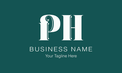 PH P ph initial logo | initial based abstract modern minimal creative logo, vector template image. luxury logotype logo, real estate homie logo. typography logo. initials logo