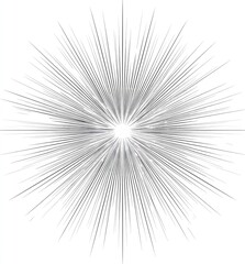 Gray radial burst radiating from central point