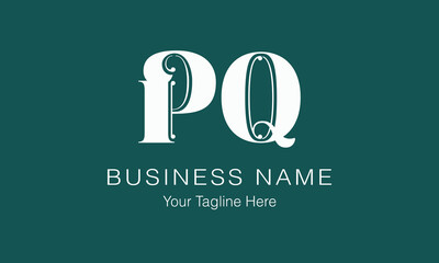 PQ P pq initial logo | initial based abstract modern minimal creative logo, vector template image. luxury logotype logo, real estate homie logo. typography logo. initials logo