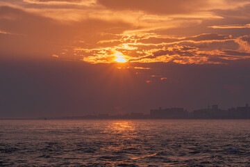 Obraz premium 夕空と海