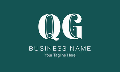 QG Q qg initial logo | initial based abstract modern minimal creative logo, vector template image. luxury logotype logo, real estate homie logo. typography logo. initials logo