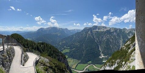 panoramic view of the alps
