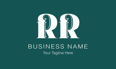RR R rr initial logo | initial based abstract modern minimal creative logo, vector template image. luxury logotype logo, real estate homie logo. typography logo. initials logo