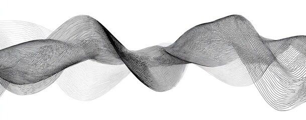 Abstract design with flowing, interwoven lines