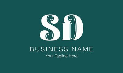SD S sd initial logo | initial based abstract modern minimal creative logo, vector template image. luxury logotype logo, real estate homie logo. typography logo. initials logo