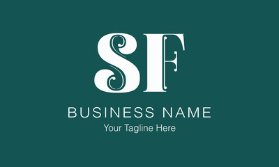 SF S sf initial logo | initial based abstract modern minimal creative logo, vector template image. luxury logotype logo, real estate homie logo. typography logo. initials logo