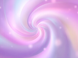 Obraz premium Abstract swirl design in pastel pinks and purples. Soft, flowing lines create a vortex effect, with a gentle glow and subtle sparkles