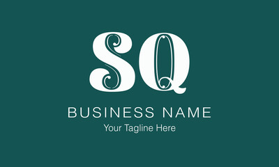 SQ S sq initial logo | initial based abstract modern minimal creative logo, vector template image. luxury logotype logo, real estate homie logo. typography logo. initials logo