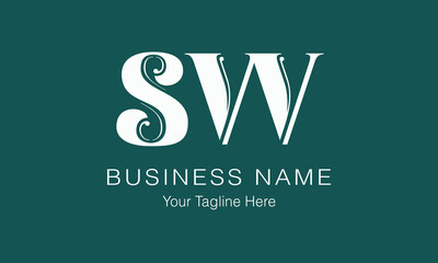 SW S sw initial logo | initial based abstract modern minimal creative logo, vector template image. luxury logotype logo, real estate homie logo. typography logo. initials logo