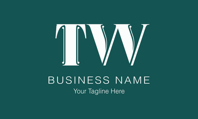 TW T tw initial logo | initial based abstract modern minimal creative logo, vector template image. luxury logotype logo, real estate homie logo. typography logo. initials logo