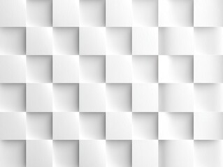 Obraz premium Abstract geometric pattern of repeating squares. A grid of squares with a 3D effect, creating a sense of depth and texture. The squares are arranged in a staggered pattern, giving a dynamic visual. 