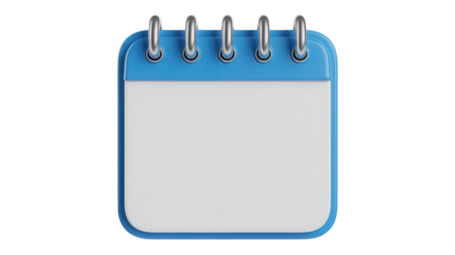 Stay organized with this modern blue calendar icon, perfect for scheduling, reminders, and planning your events and deadlines in style, a great tool for your projects