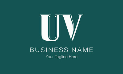 UV U uv initial logo | initial based abstract modern minimal creative logo, vector template image. luxury logotype logo, real estate homie logo. typography logo. initials logo