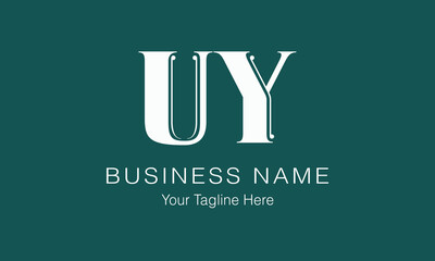 UY U uy initial logo | initial based abstract modern minimal creative logo, vector template image. luxury logotype logo, real estate homie logo. typography logo. initials logo
