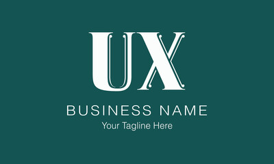 UX U ux initial logo | initial based abstract modern minimal creative logo, vector template image. luxury logotype logo, real estate homie logo. typography logo. initials logo