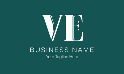 VE V ve initial logo | initial based abstract modern minimal creative logo, vector template image. luxury logotype logo, real estate homie logo. typography logo. initials logo