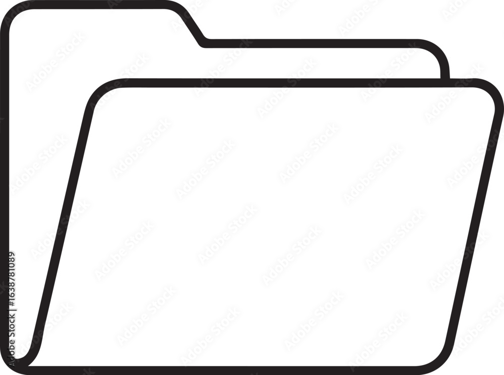 Poster sleek folder icon design for organized file management and data storage solutions, enhancing digital