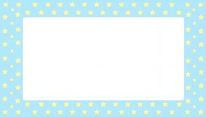 青と黄色の星ボーダーフレーム