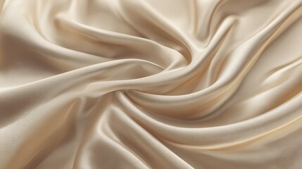 Obraz premium Elegant Golden Beige Draped Fabric Texture