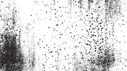Distressed black texture. Distress Overlay Texture. Subtle grain texture overlay. White background on old grunge black texture with dust effect overlay on white background perfect for photography over