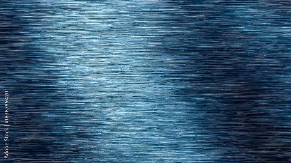 Poster captivating brushed metal texture with cool blue tones and subtle light reflections creating a moder