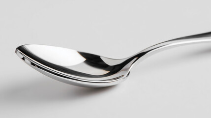 A spoon is shown in a close up