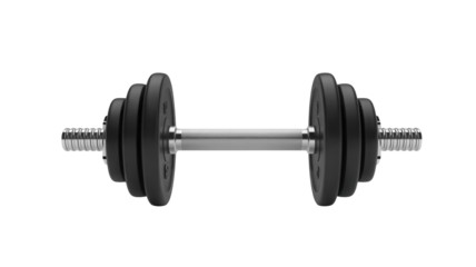 Professional dumbbell for fitness training, weightlifting, and strength building, perfect for gym ads, workout routines, and muscle growth inspiration