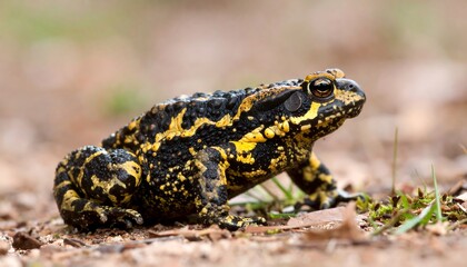 Fototapeta premium Toad in forest floor