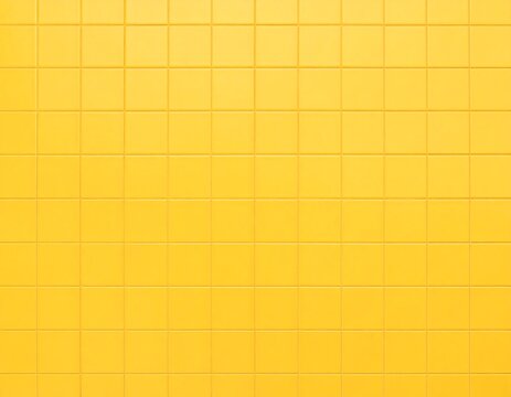 A grid of uniformly-colored, square tiles in a vibrant yellow hue