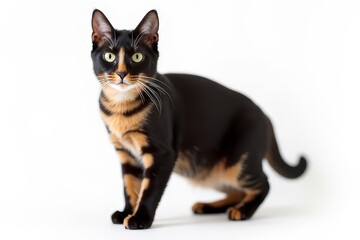 Elegant Black Tortoiseshell Cat Portrait