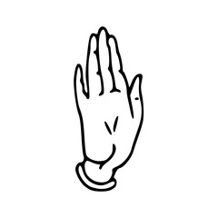 palmistry hand outline