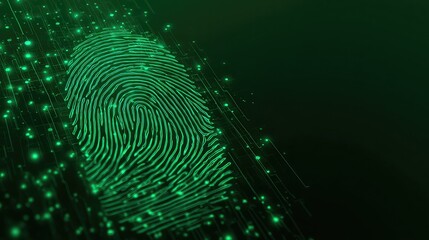 Unlock digital security with advanced biometric fingerprint scanning technology, ensuring personalized identity verification and data protection in a connected world.