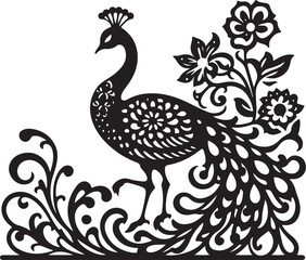 Naklejka premium Elegant Nature & Wildlife SVG Set