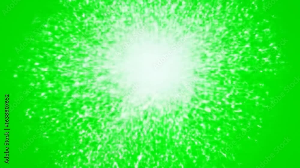 Poster sparkling light effects on green screen for visual effects and motion graphics creation