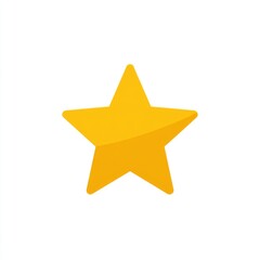 Obraz premium Gold star icon, simple and graphic