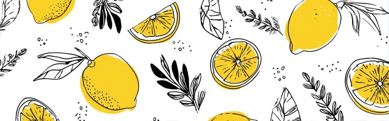 Lemon and Leaf Pattern