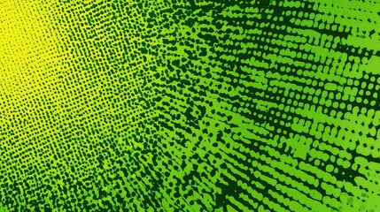 Vibrant abstract gradient pattern with dynamic dot texture and energetic green yellow color transition, perfect for modern design backgrounds