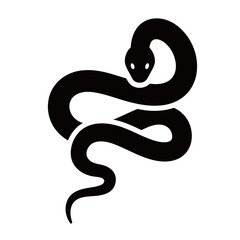 silhouette image of a snake with a transparent background