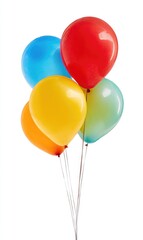 Four colorful balloons clustered together (1)