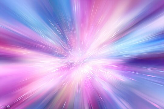 Abstract vibrant burst of pastel colors radiating outward